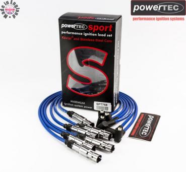 Zündkabel VW Golf 2,8/2,9L VR6 ab Bj. 94 Ruhende Zündung PowerTEC - blau