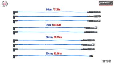 Preview: Zündkabel blau Mercedes R107 SL W126 C126 380 500 3,8 5,0