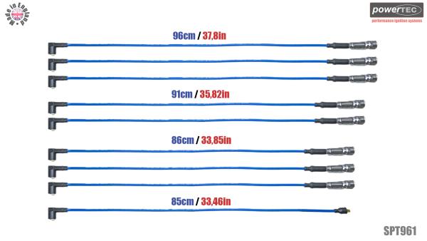 Zündkabel blau Mercedes R107 SL W126 C126 380 500 3,8 5,0